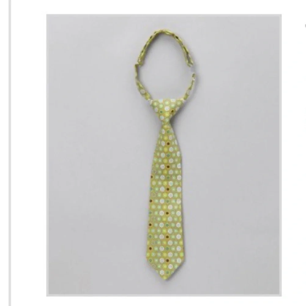 Trendy Ties Lime Dotted Tie. Size: 2T-4T